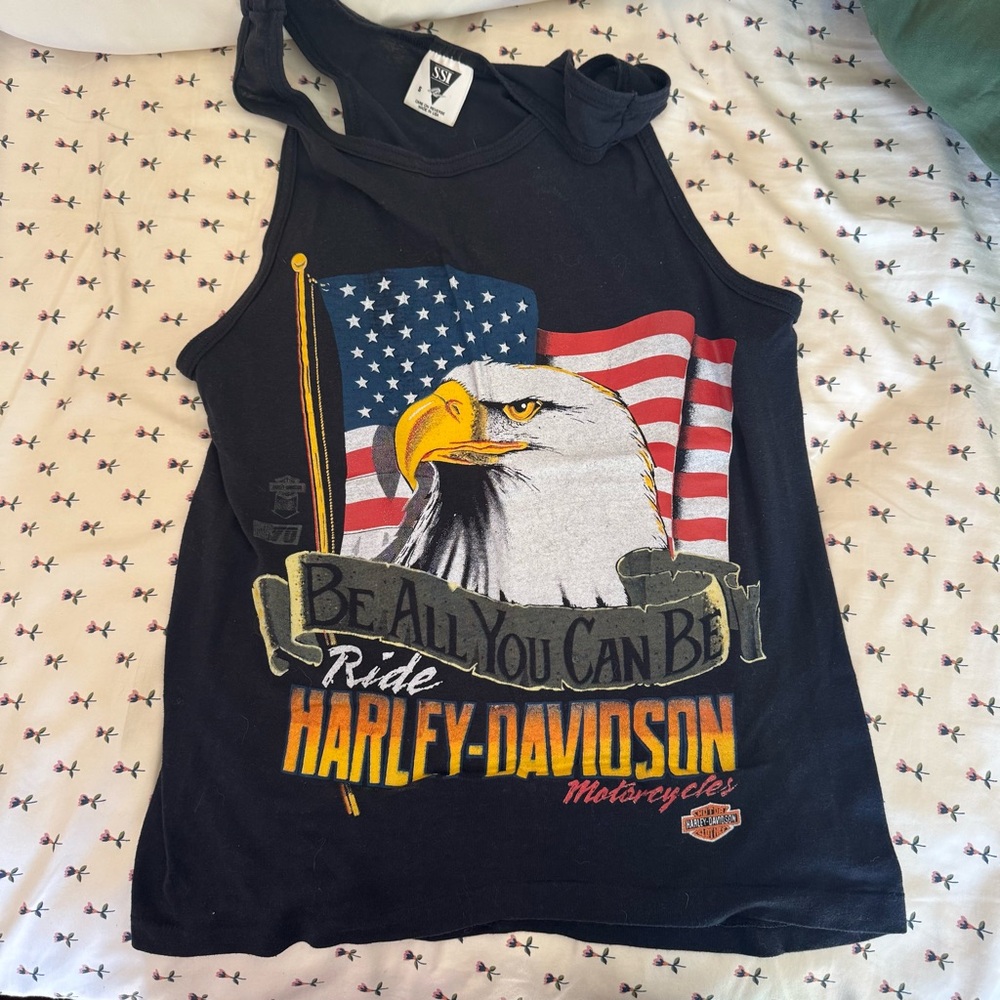 Vintage Harley-Davidson Black Tank Top